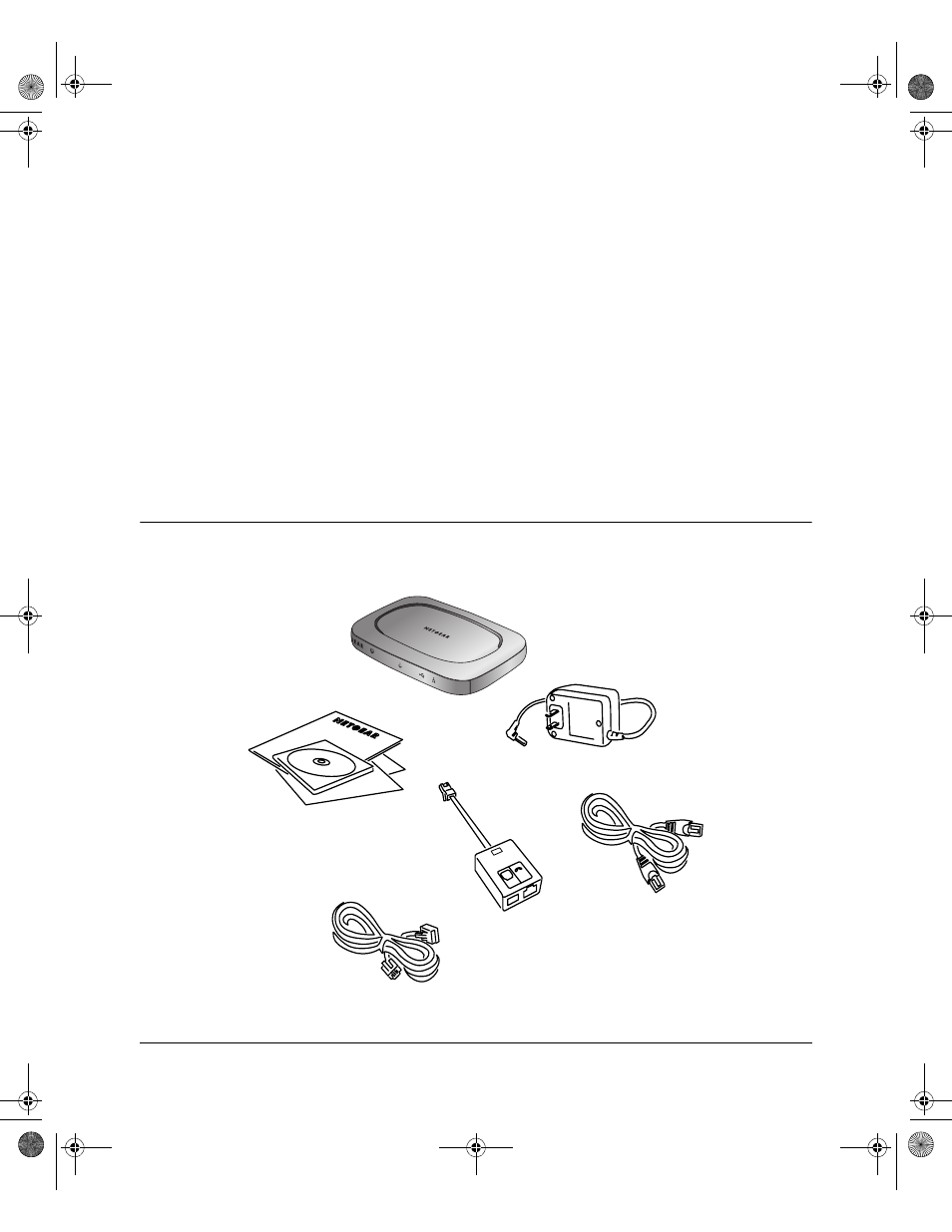 Chapter 2 setting up the hardware, Package contents, Chapter 2 | Setting up the hardware, Package contents -1, Setting up the hardware 2-1 | NETGEAR ADSL Modem DM602 User Manual | Page 15 / 66