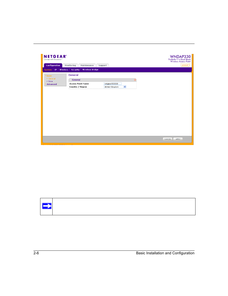 As shown in, Figure 2-3 | NETGEAR ProSafe WNDAP330 User Manual | Page 32 / 142