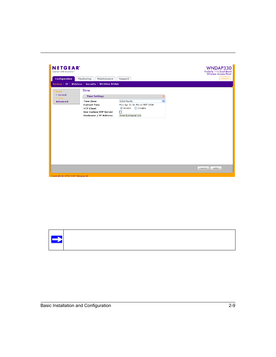 N in, Figure 2-6 | NETGEAR ProSafe WNDAP330 User Manual | Page 35 / 142