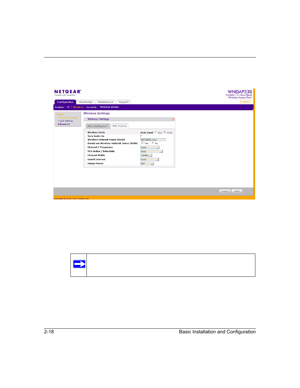 NETGEAR ProSafe WNDAP330 User Manual | Page 44 / 142