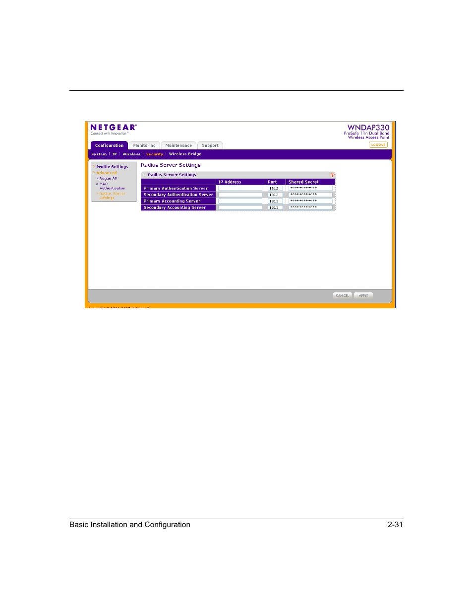 Figure 2-14 | NETGEAR ProSafe WNDAP330 User Manual | Page 57 / 142