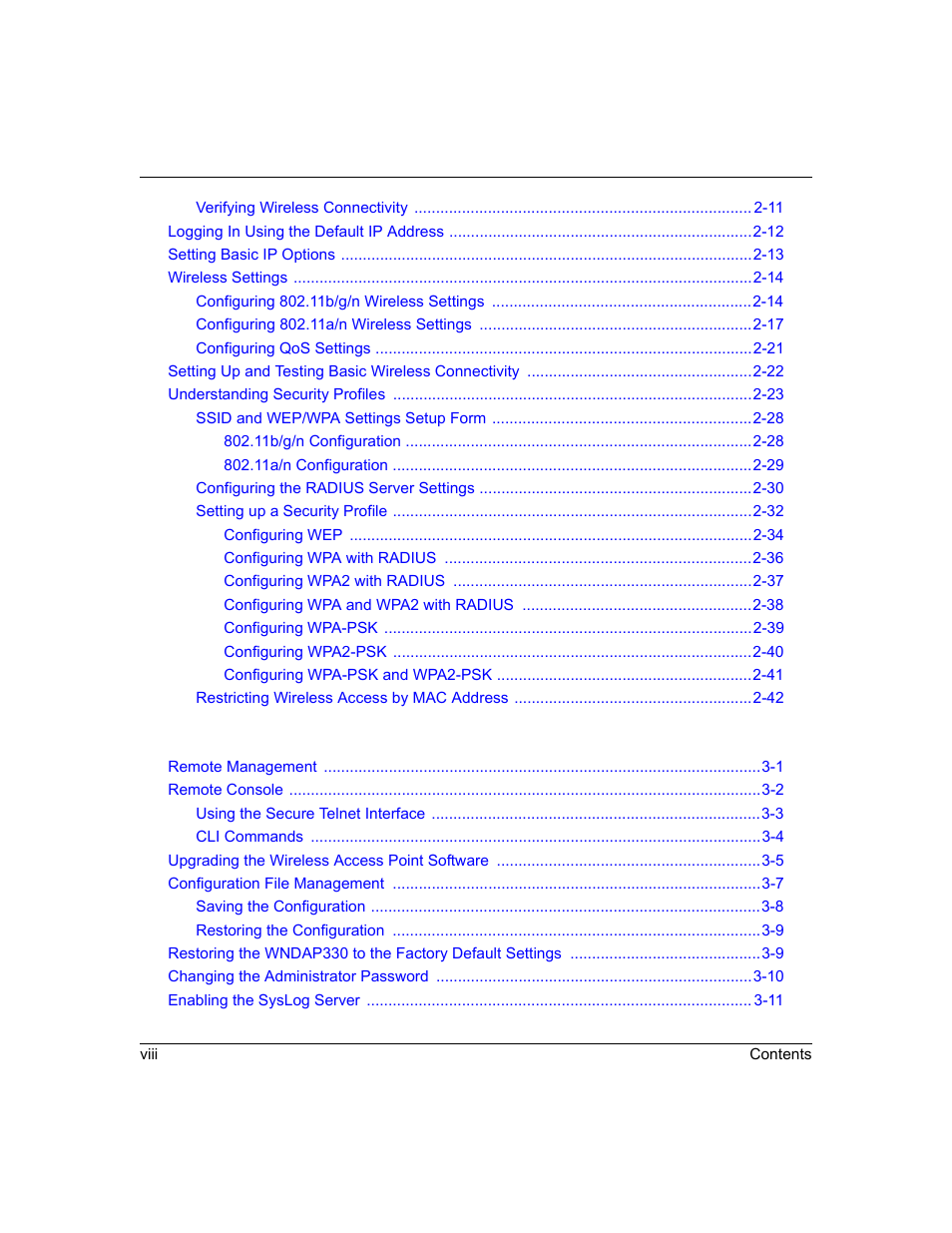 NETGEAR ProSafe WNDAP330 User Manual | Page 8 / 142
