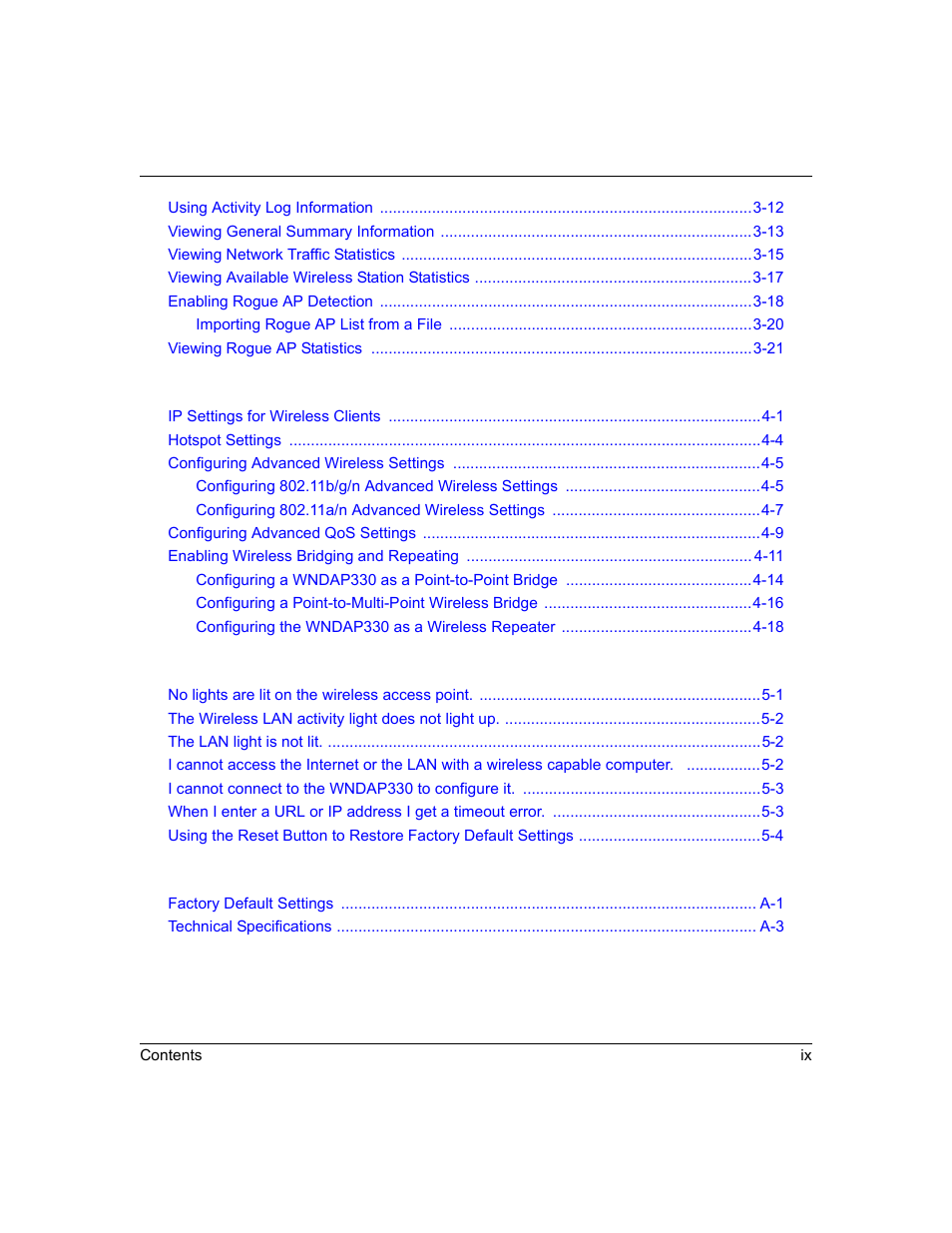 NETGEAR ProSafe WNDAP330 User Manual | Page 9 / 142