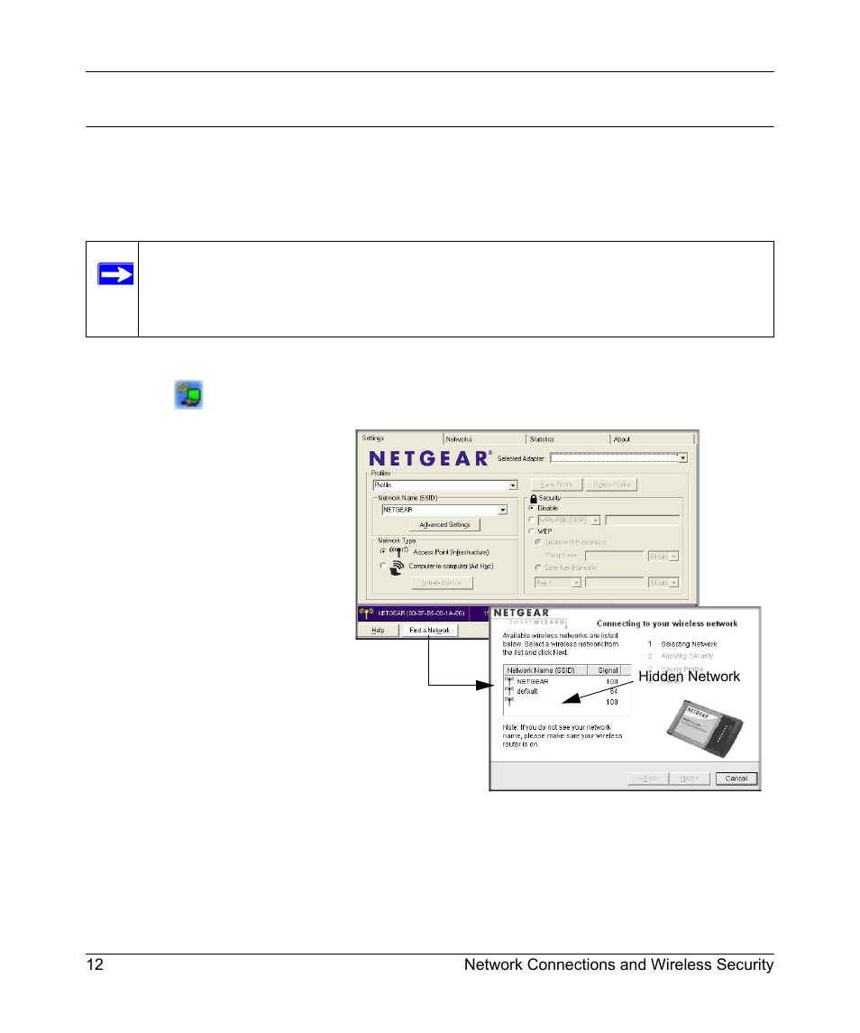 Finding a network | NETGEAR WN511T User Manual | Page 20 / 42