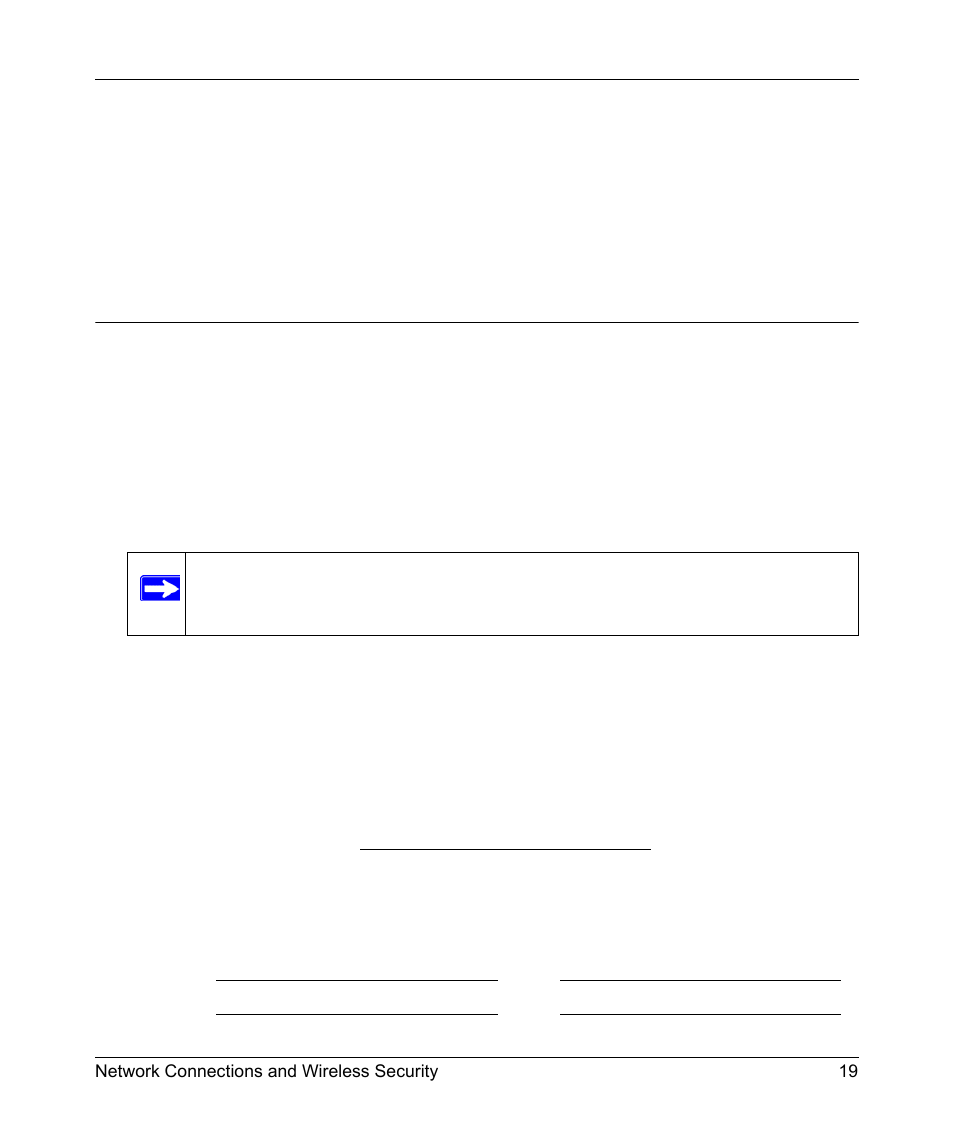 Wireless network name (ssid) and security settings | NETGEAR WN511T User Manual | Page 27 / 42