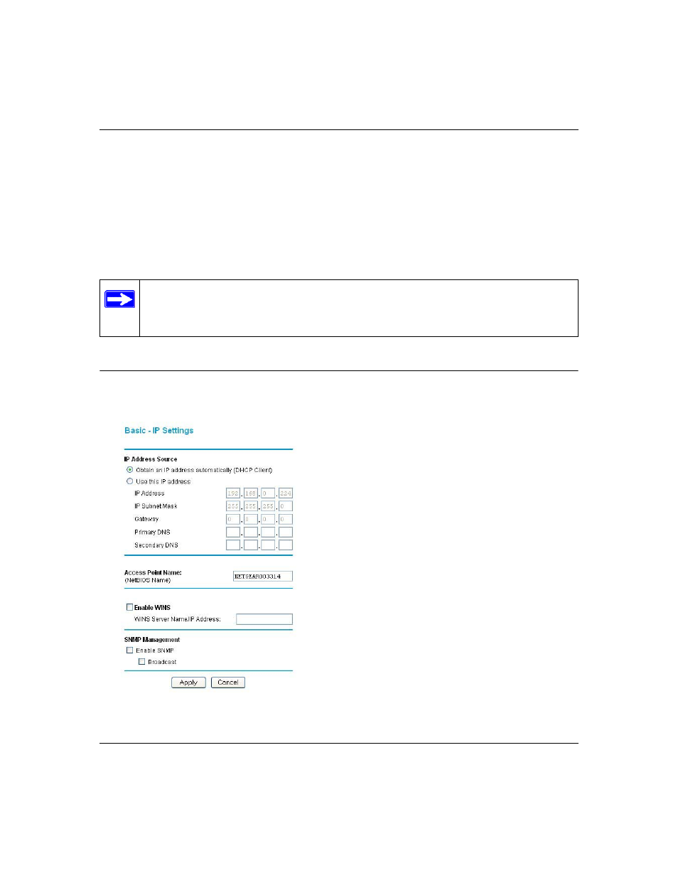 Using the basic ip settings options, Using the basic ip settings options -18 | NETGEAR ME103 User Manual | Page 39 / 118
