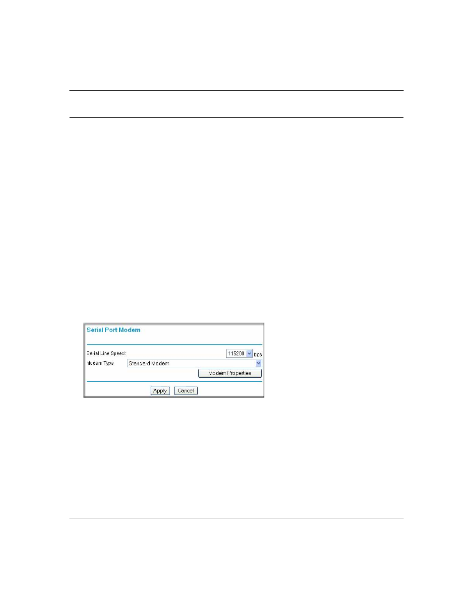 Configuring a serial port modem, How to configure a serial port modem, Configuring a serial port modem -2 | How to configure a serial port modem -2 | NETGEAR Cable/DSL ProSafe Firewall FR328S User Manual | Page 40 / 135