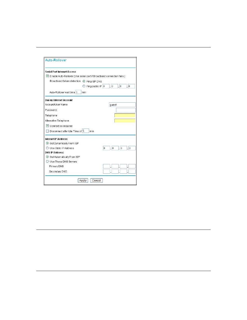 Configuring dial-in on the serial port, Configuring dial-in on the serial port -4 | NETGEAR Cable/DSL ProSafe Firewall FR328S User Manual | Page 42 / 135