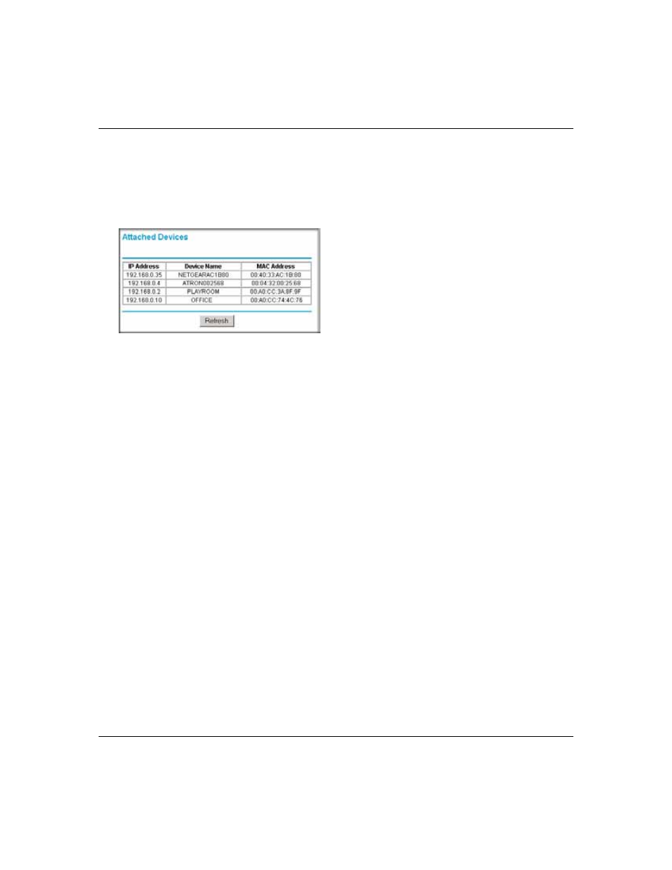 Viewing attached devices, Viewing attached devices -4 | NETGEAR Cable/DSL ProSafe Firewall FR328S User Manual | Page 66 / 135