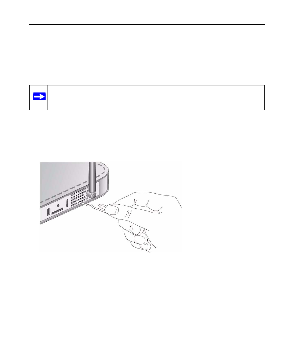 Erasing the configuration, Using the reset button, Using the reset button -6 | NETGEAR MBM621 User Manual | Page 24 / 40