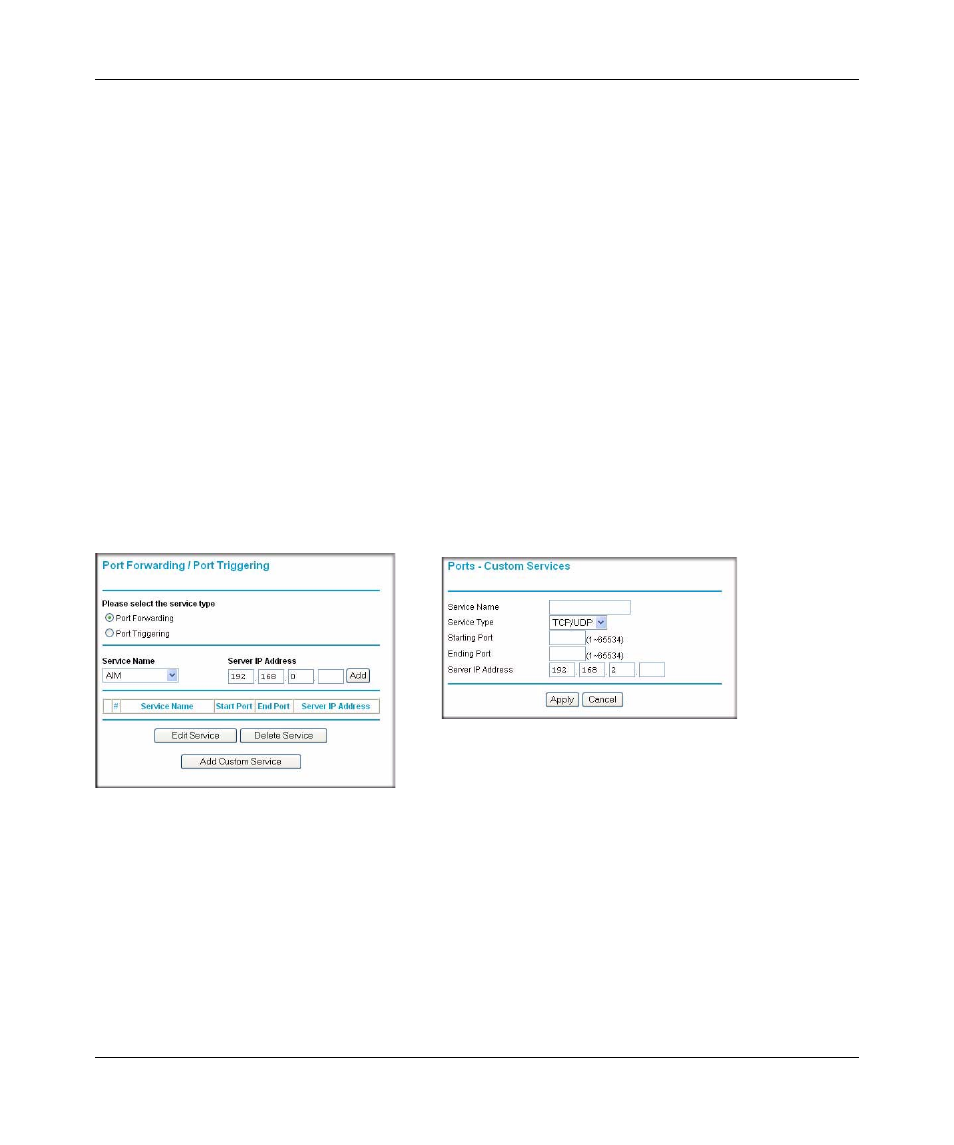 Considerations for port forwarding, Setting up port forwarding, Considerations for port forwarding -2 | Setting up port forwarding -2 | NETGEAR MBM621 User Manual | Page 28 / 40