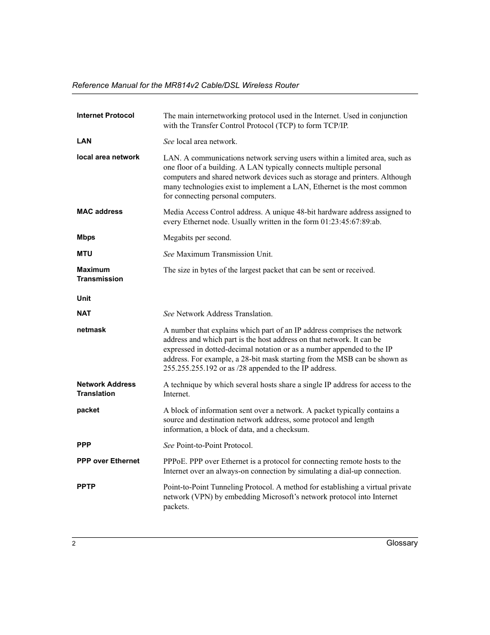 NETGEAR MR814v2 User Manual | Page 136 / 142