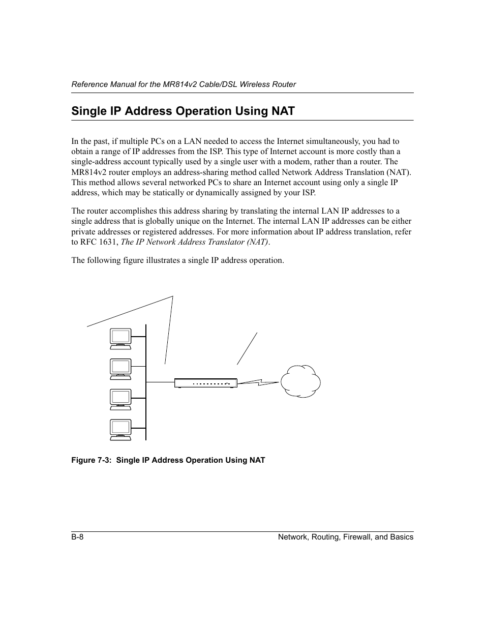 Single ip address operation using nat | NETGEAR MR814v2 User Manual | Page 98 / 142