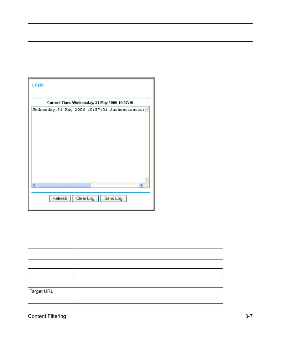 Viewing logs of web access or attempted web access | NETGEAR KWGR614 User Manual | Page 41 / 94