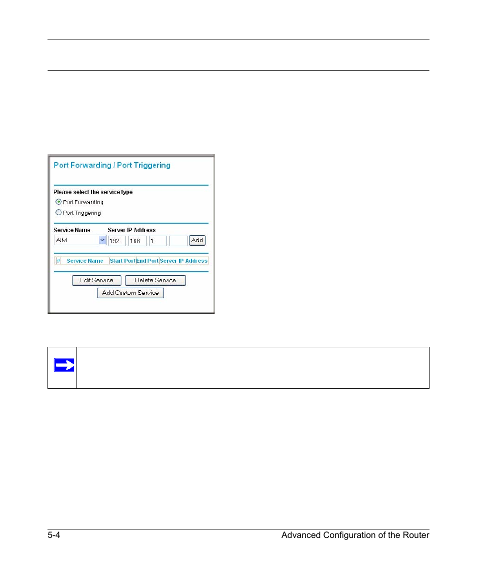 Configuring for port forwarding to local servers | NETGEAR KWGR614 User Manual | Page 62 / 94