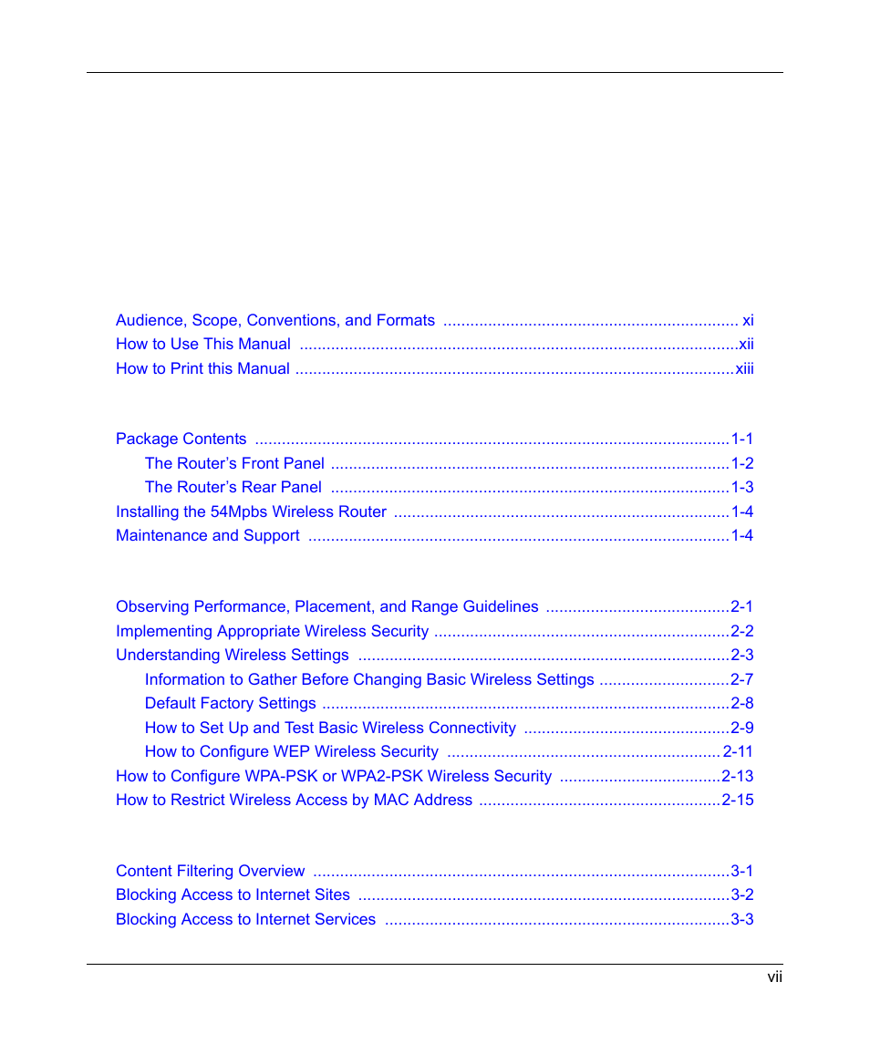 NETGEAR KWGR614 User Manual | Page 7 / 94