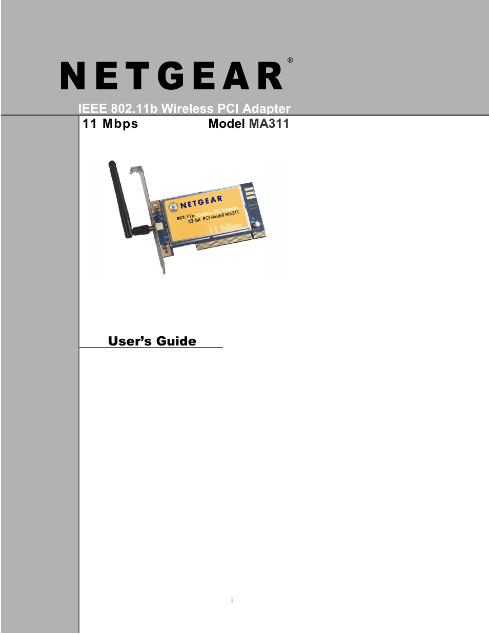 NETGEAR MA311 User Manual | 34 pages