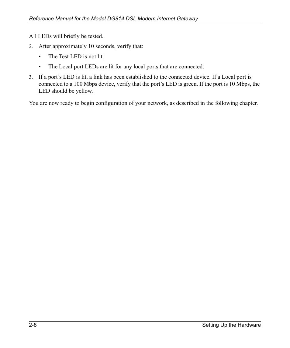 NETGEAR DSL Modem Internet Gateway DG814 User Manual | Page 28 / 110