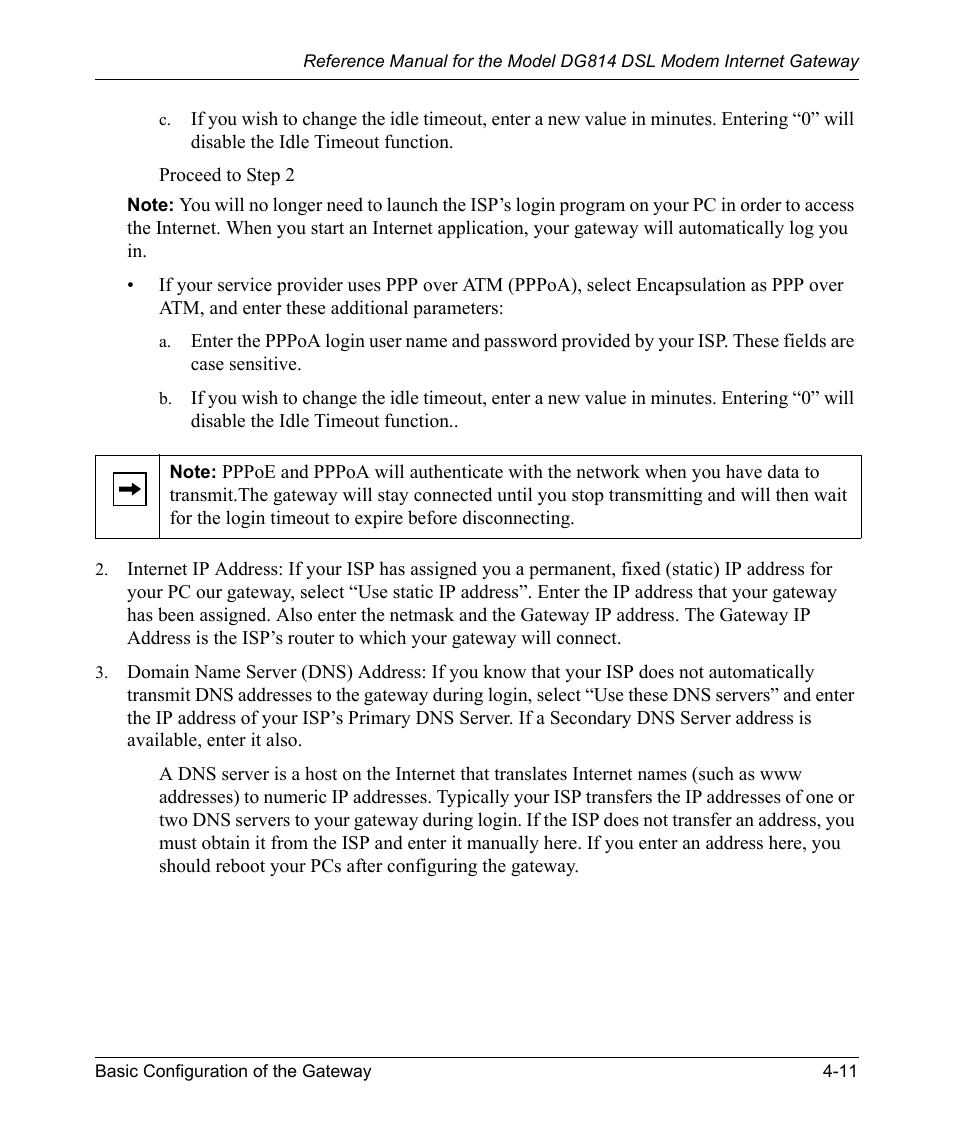 NETGEAR DSL Modem Internet Gateway DG814 User Manual | Page 51 / 110