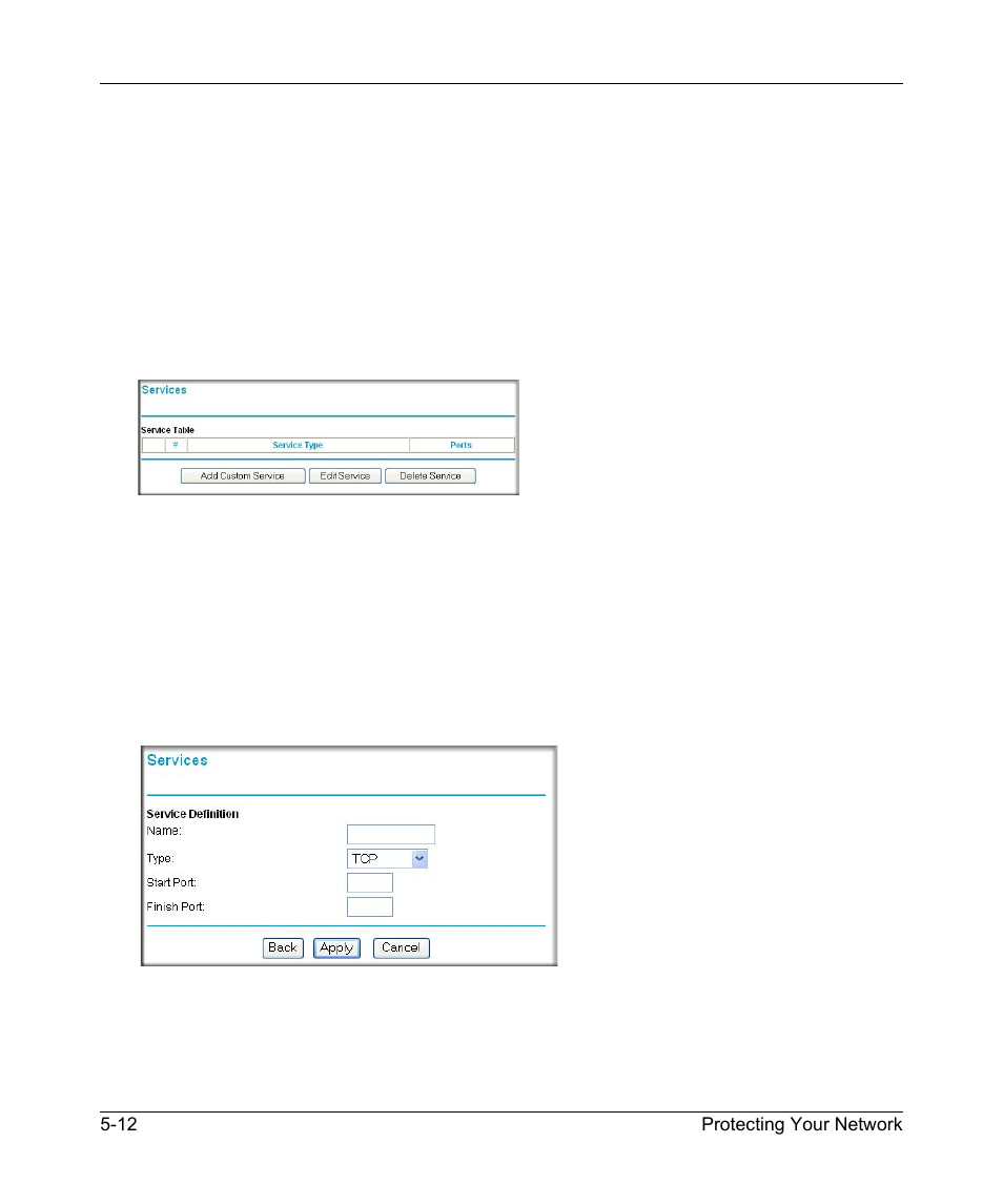 How to define services, How to define services -12 | NETGEAR DG834GSP User Manual | Page 76 / 208