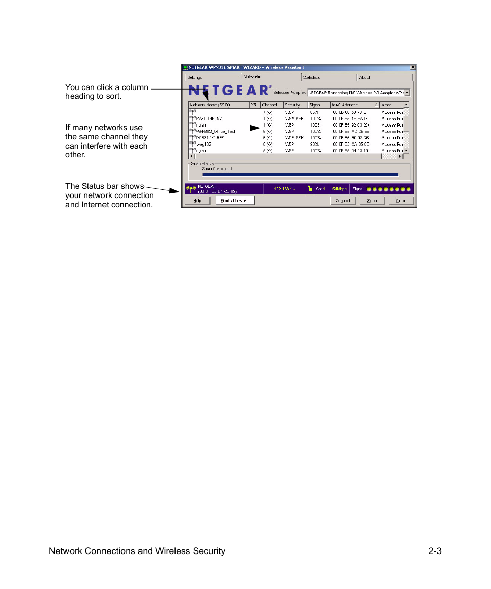 NETGEAR RangeMax Next Wireless PCI Adapter WN311T User Manual | Page 25 / 56