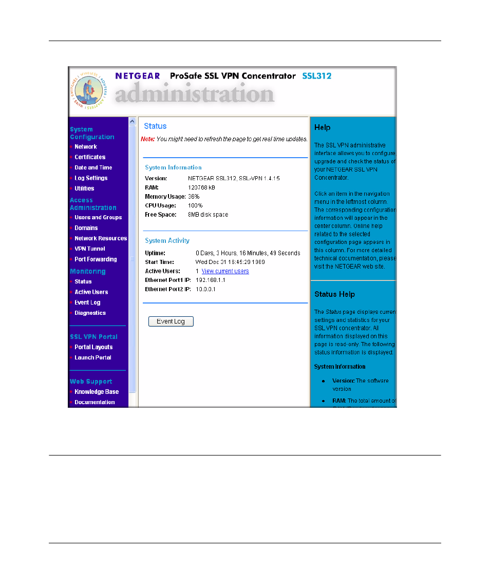 Configuring basic network settings, Configuring basic network settings -6 | NETGEAR ProSafe SSL312 User Manual | Page 24 / 120