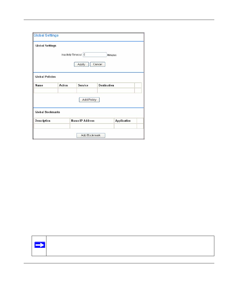 Adding and editing global policies, Adding and editing global policies -4 | NETGEAR ProSafe SSL312 User Manual | Page 50 / 120