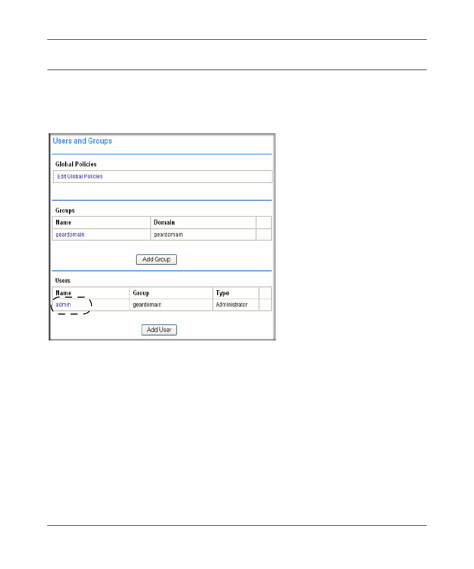 Users configuration, Adding a new user, Users configuration -14 | Adding a new user -14 | NETGEAR ProSafe SSL312 User Manual | Page 60 / 120