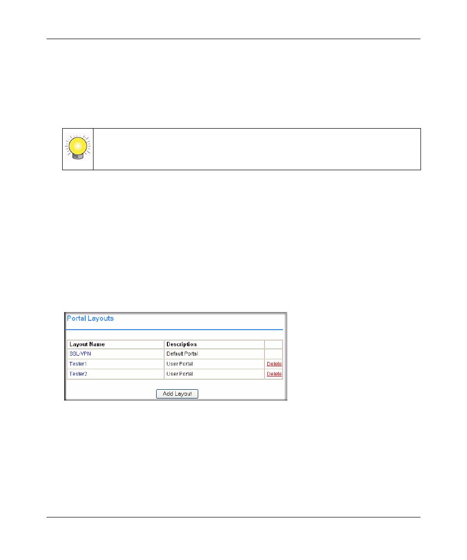 Duplicating and editing portal layouts, Duplicating and editing portal layouts -8 | NETGEAR ProSafe SSL312 User Manual | Page 78 / 120