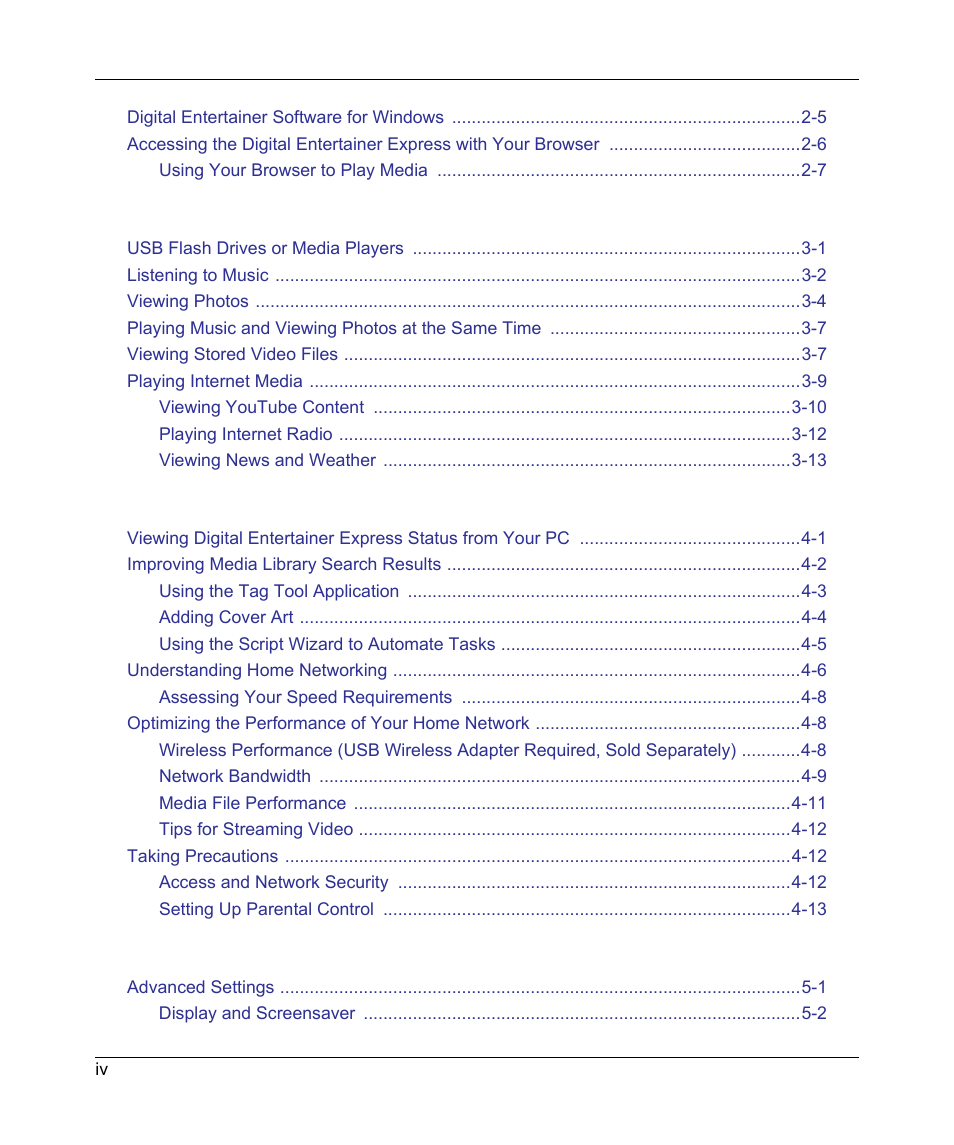 NETGEAR EXPRESS EVA9100 User Manual | Page 4 / 95