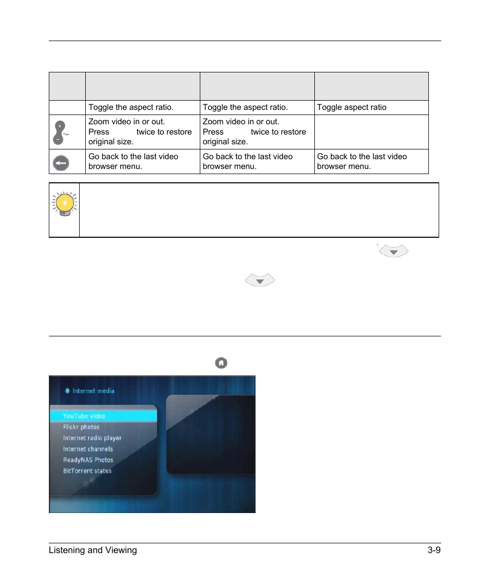 Playing internet media, Playing internet media -9 | NETGEAR EXPRESS EVA9100 User Manual | Page 42 / 95