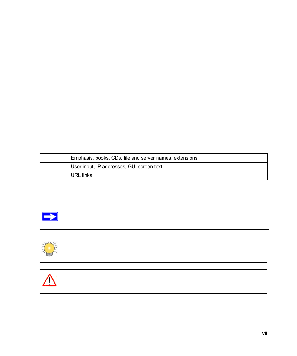 About this manual, Conventions, formats, and scope | NETGEAR EXPRESS EVA9100 User Manual | Page 7 / 95