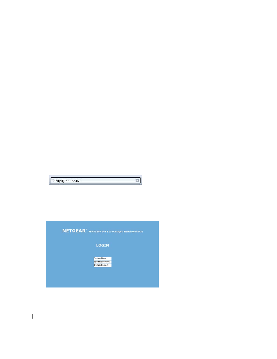 How to log in to the managed switch, How to log in to the managed switch -2 | NETGEAR 7300 Series User Manual | Page 38 / 364