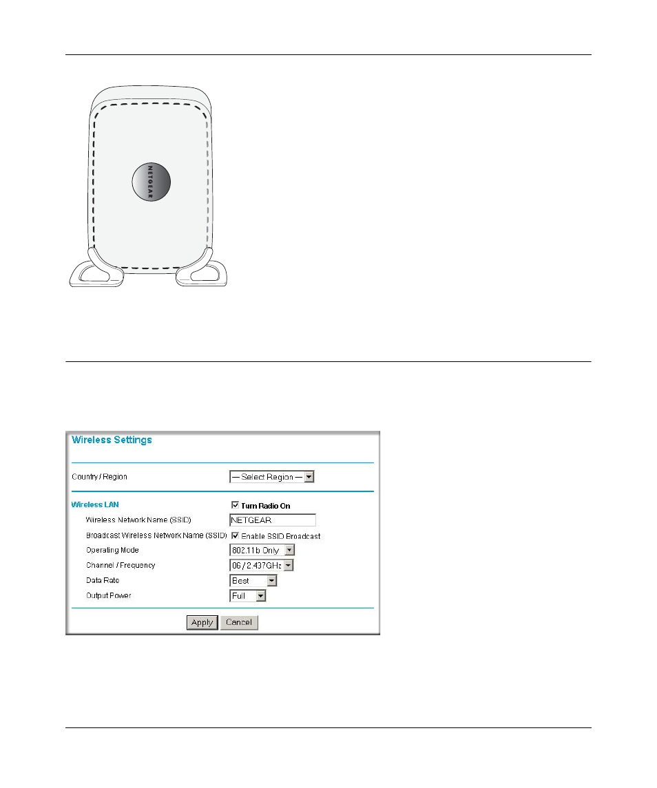 Understanding wireless settings, Figure 4-2: wireless settings menu, Understanding wireless settings -2 | Understanding wireless | NETGEAR WPN802 User Manual | Page 30 / 88