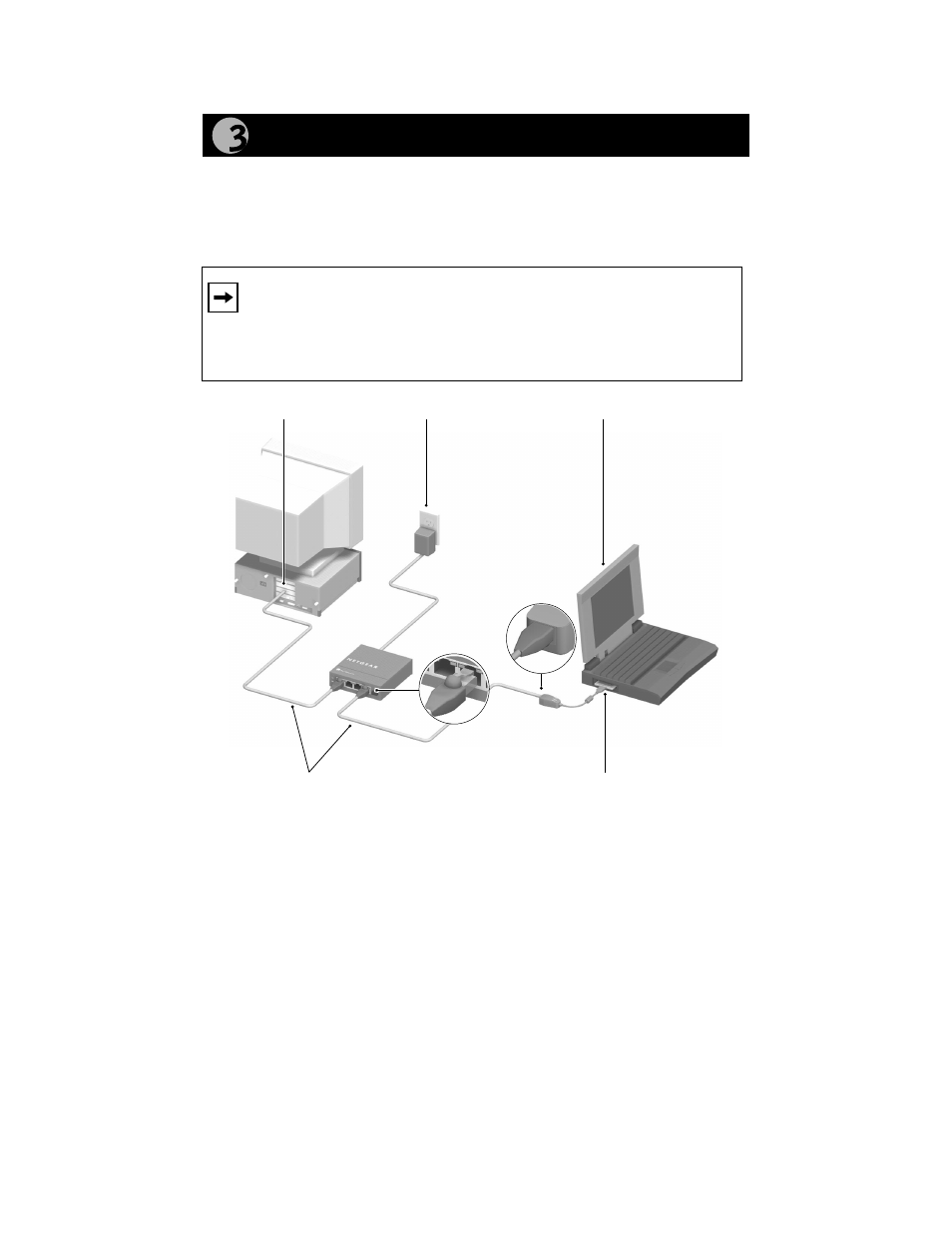 Connect the network cables | NETGEAR FA510 User Manual | Page 4 / 15