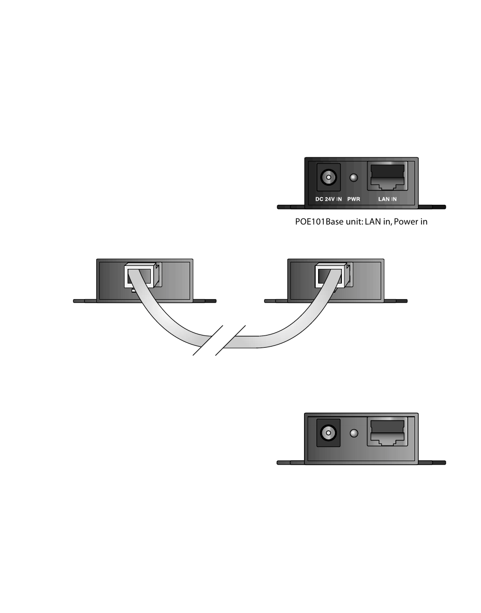 Connect a matched pair of poe101 adapters | NETGEAR POE101 User Manual | Page 4 / 8