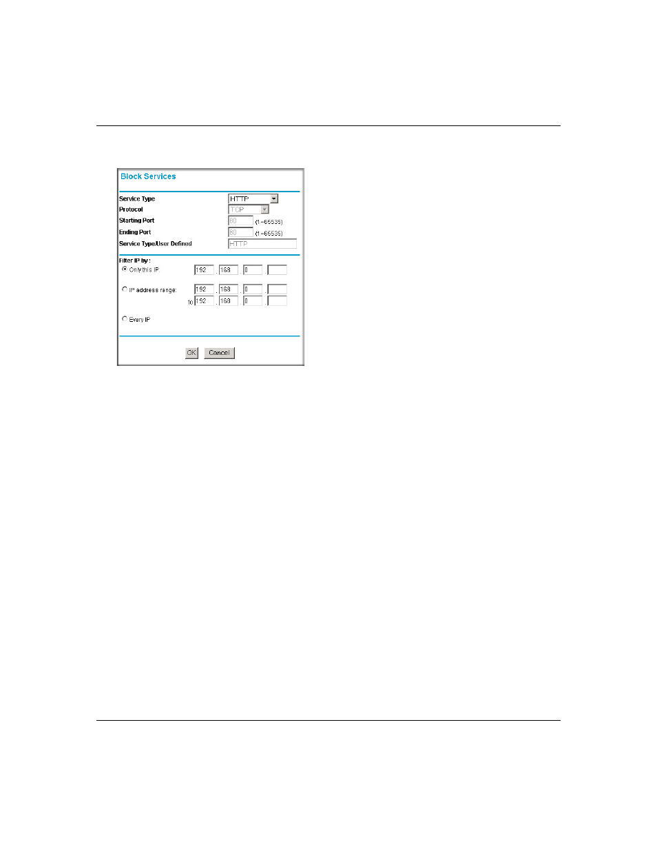 Configuring a user defined service, Configuring a user defined service -4 | NETGEAR MR814 v3 User Manual | Page 58 / 162