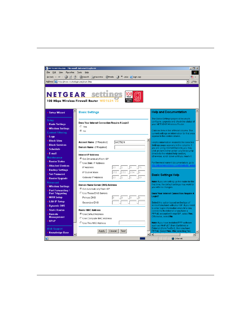NETGEAR 108 MBPS WIRELESS WGT624 V3 User Manual | Page 26 / 148