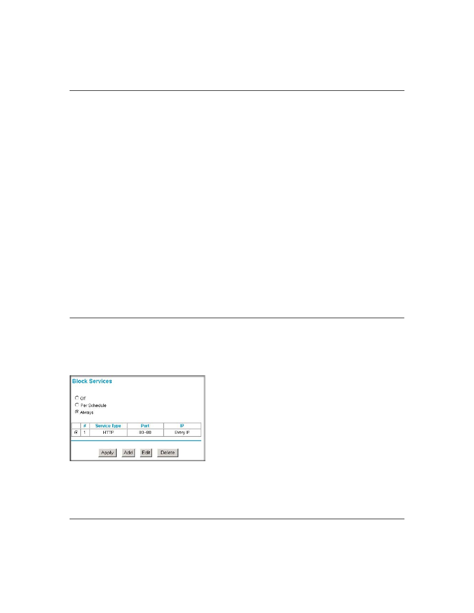 Blocking access to internet services, Blocking access to internet services -2 | NETGEAR 108 MBPS WIRELESS WGT624 V3 User Manual | Page 36 / 148