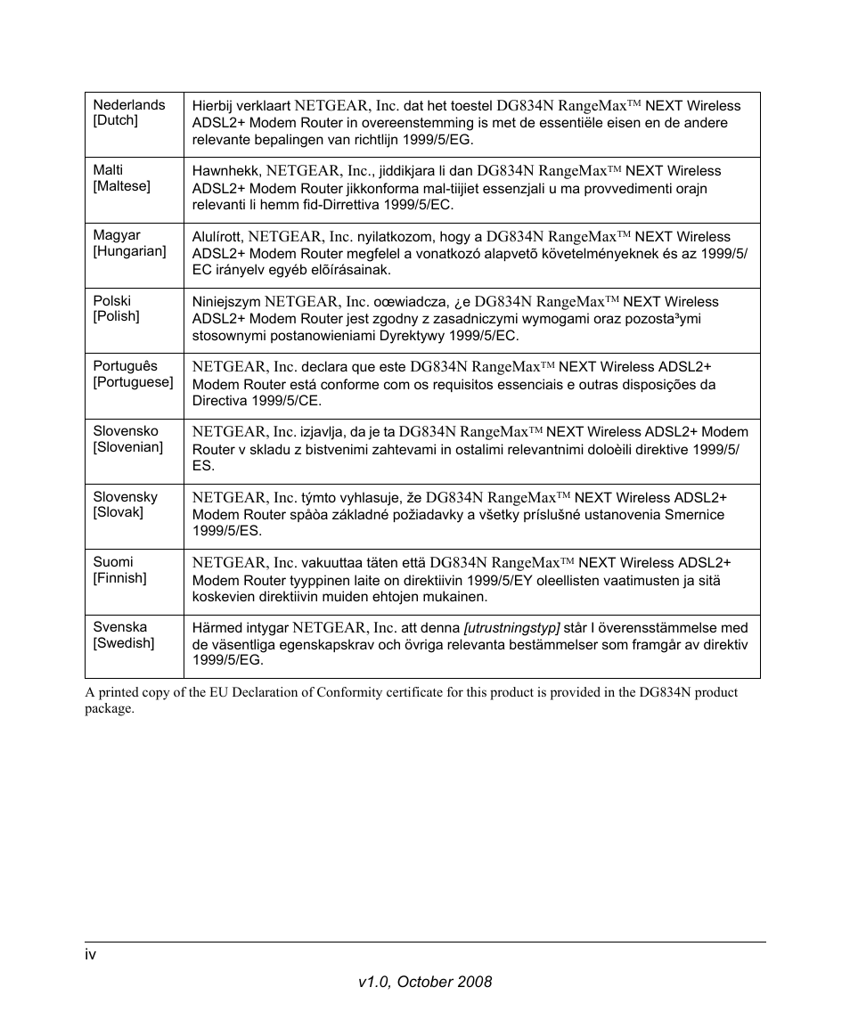 NETGEAR NEXT DG834N User Manual | Page 4 / 6