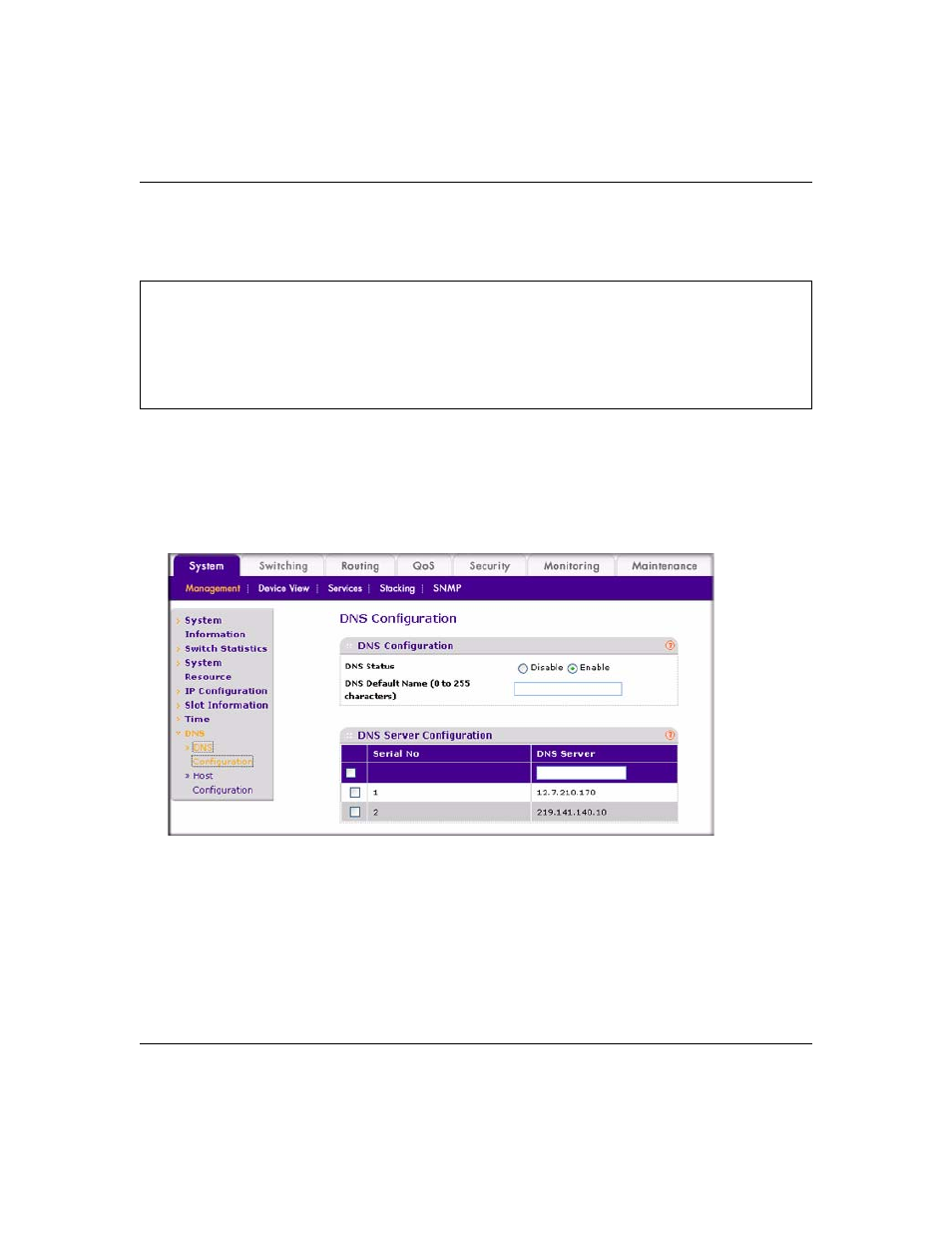 Cli commands, Web interface procedure | NETGEAR 7000 Series Managed Switch User Manual | Page 186 / 220