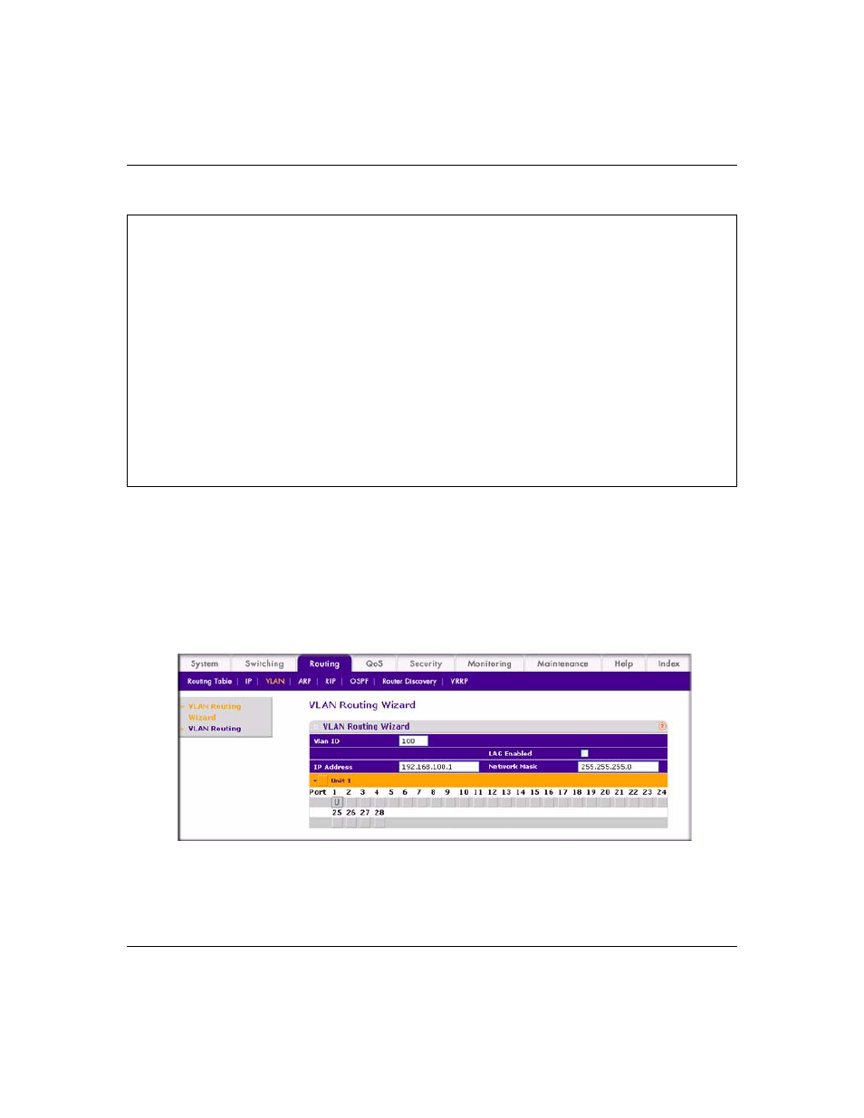 Web interface procedure | NETGEAR 7000 Series Managed Switch User Manual | Page 205 / 220