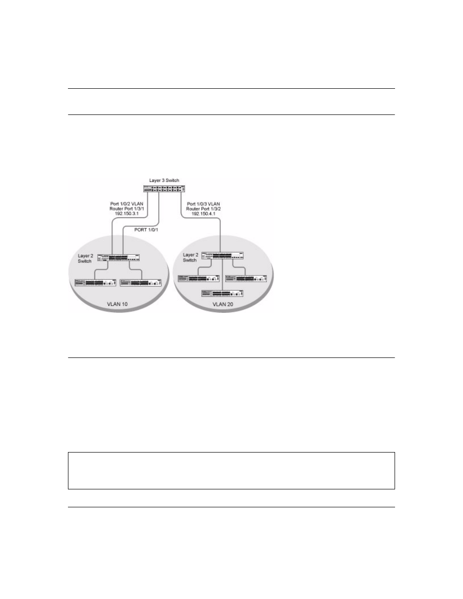 Vlan configuration example, Cli examples, Example #1: create two vlans | NETGEAR 7000 Series Managed Switch User Manual | Page 44 / 220