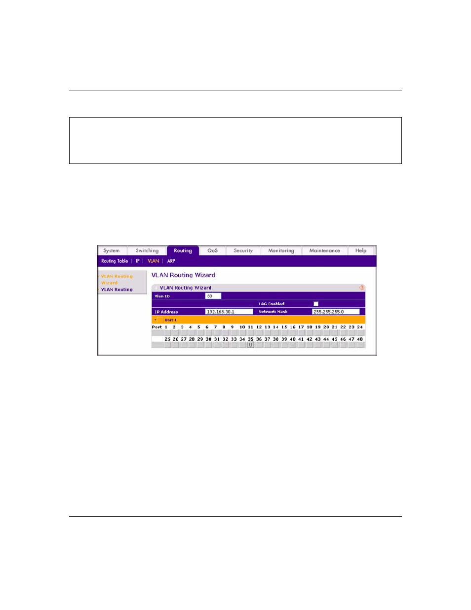 Web interface procedure | NETGEAR 7000 Series Managed Switch User Manual | Page 84 / 220