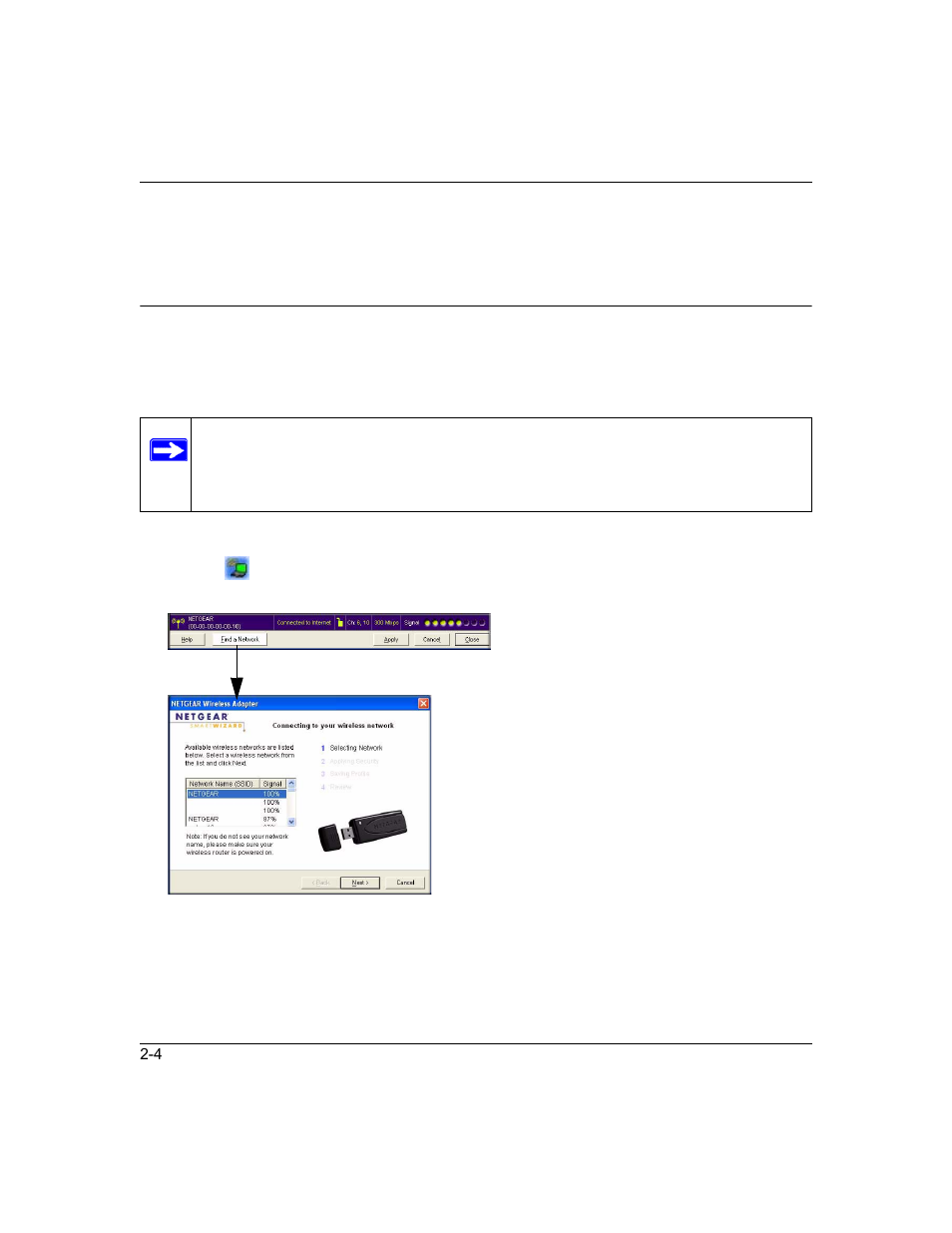 Finding a network | NETGEAR WNDA3100 User Manual | Page 30 / 58