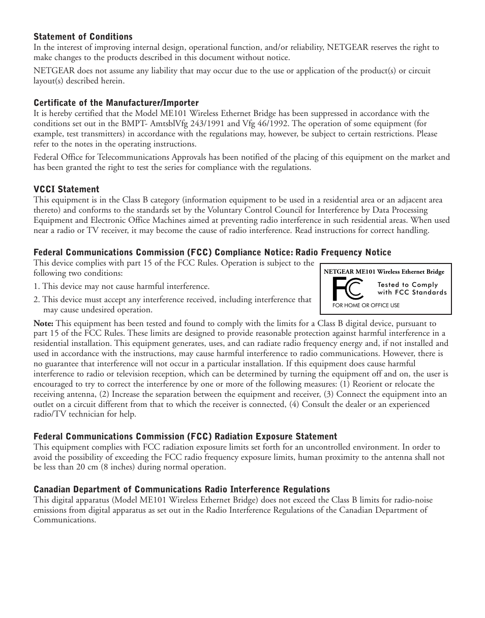 NETGEAR ME101 User Manual | Page 24 / 25