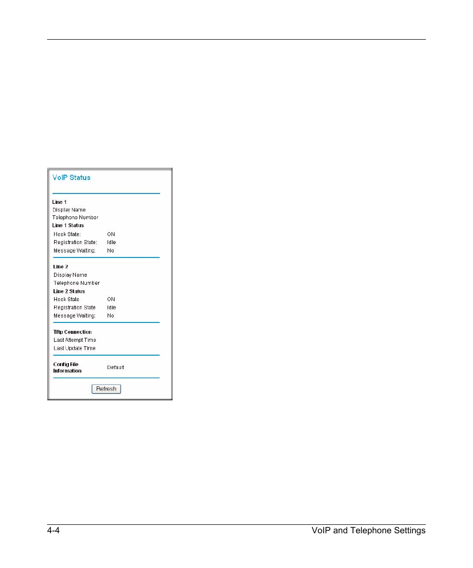 Viewing the voice status, Viewing the voice status -4 | NETGEAR DG834GV v2 User Manual | Page 40 / 106