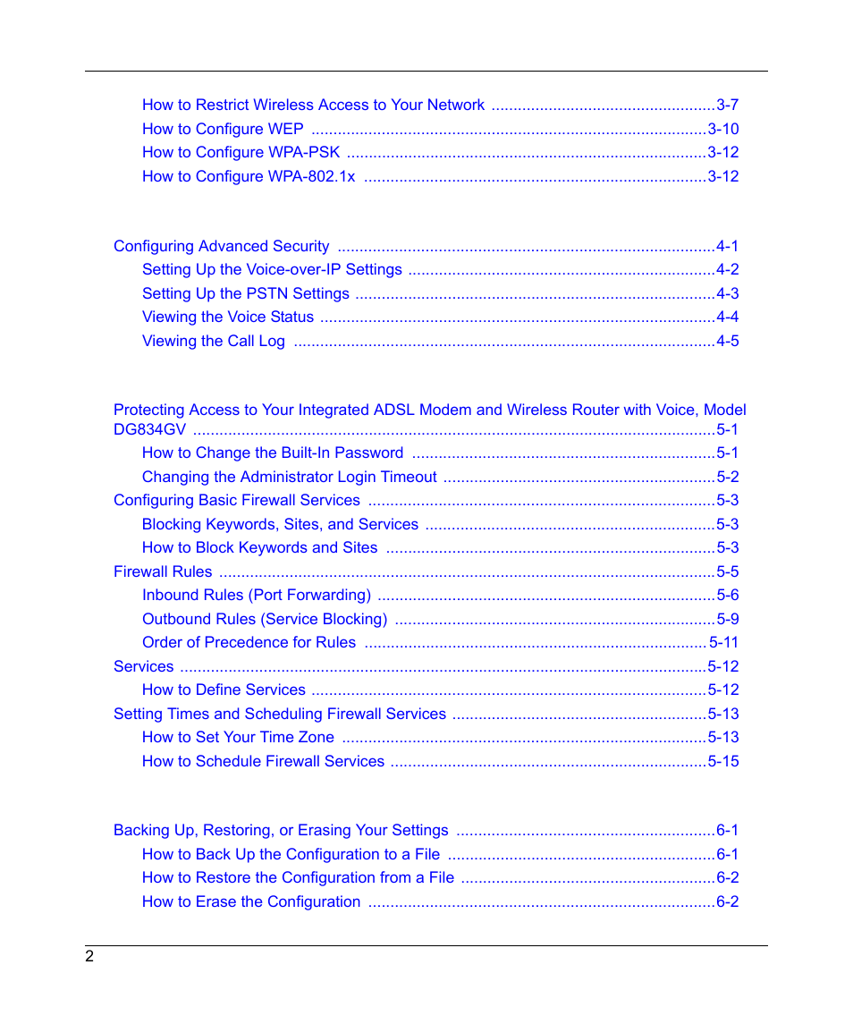 NETGEAR DG834GV v2 User Manual | Page 8 / 106