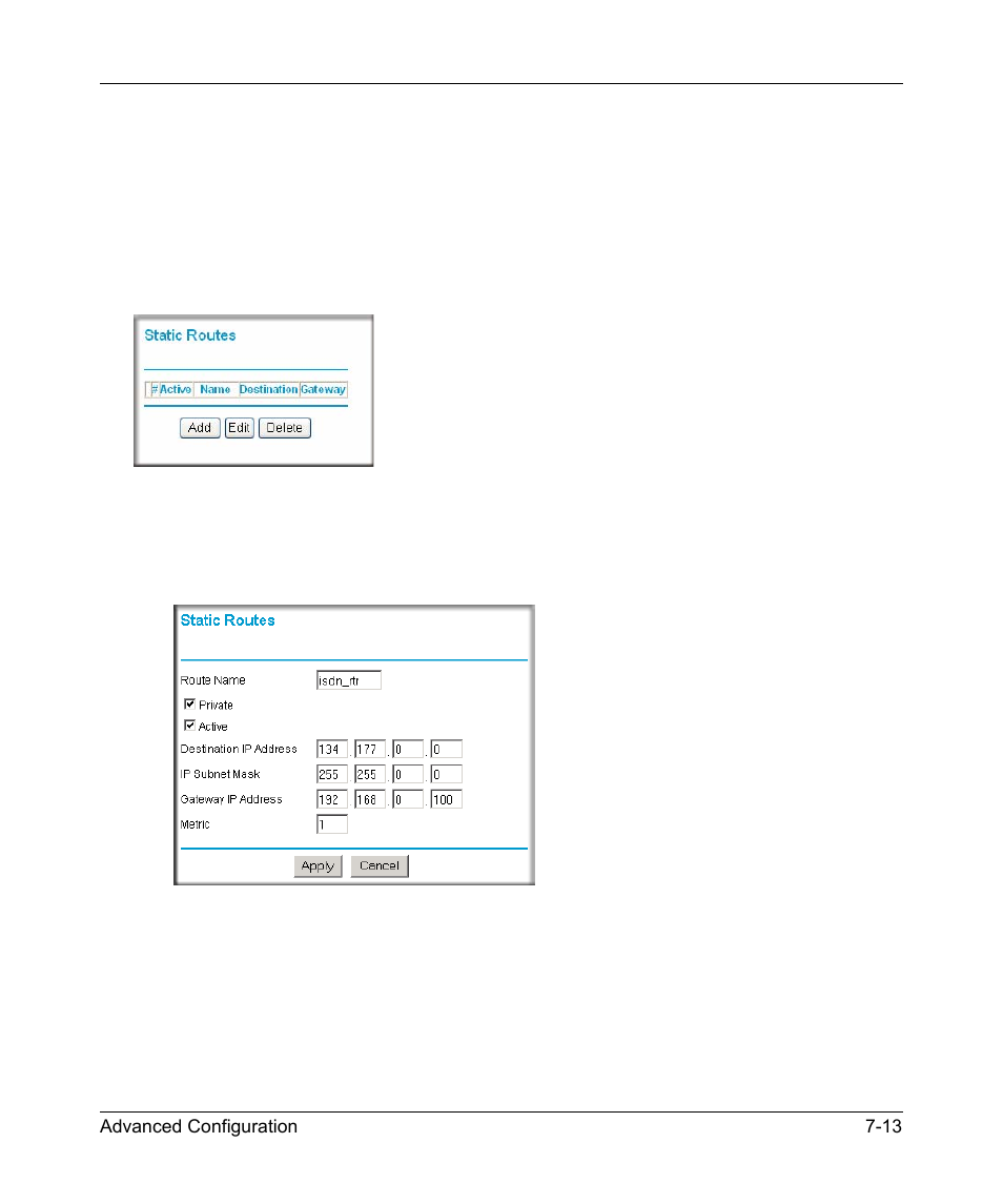 How to configure static routes, How to configure static routes -13 | NETGEAR DG834GV v2 User Manual | Page 89 / 106