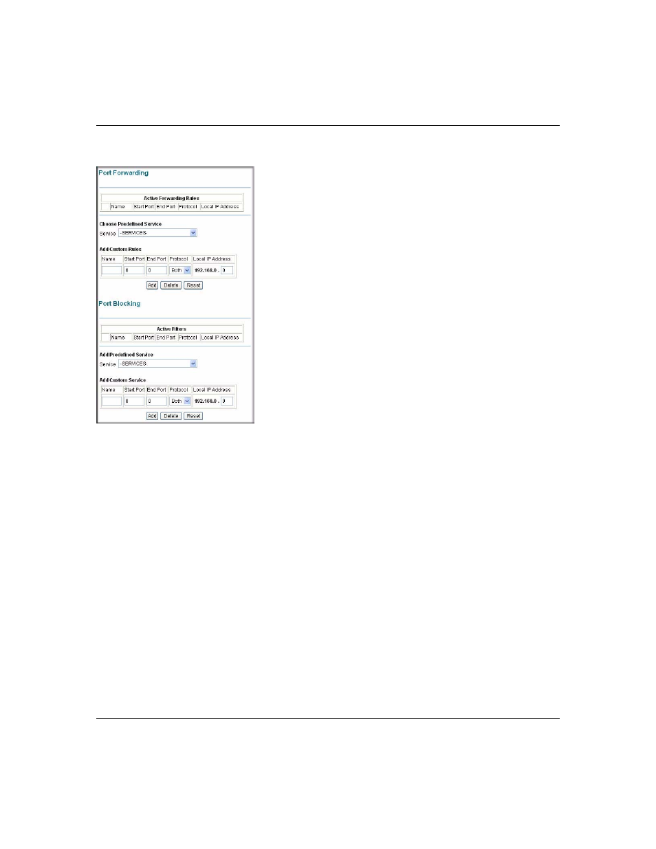 Port forwarding, Port forwarding -6 | NETGEAR CG814WG V3 User Manual | Page 36 / 64